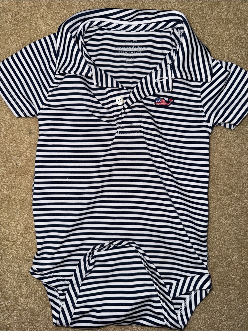 Vineyard vines performance polo onsie
